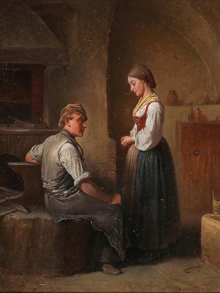 A Visit To The Smithy 1865