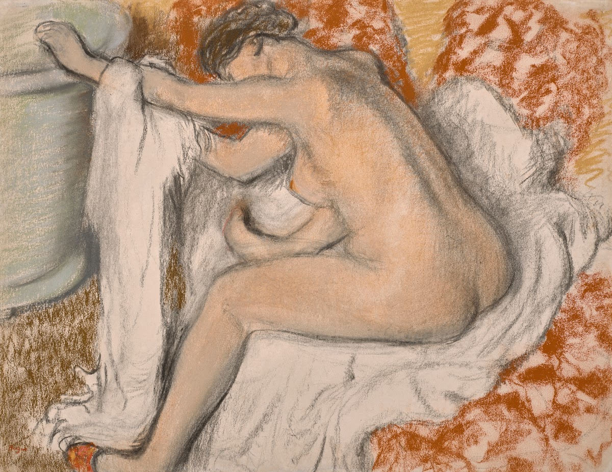 La sortie du bain circa 1884