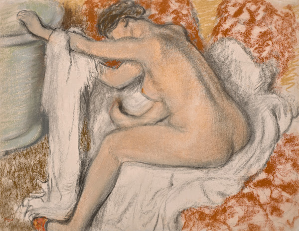 La sortie du bain circa 1884