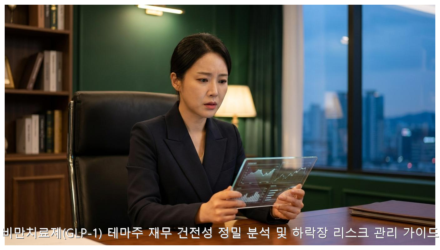 비만치료제(GLP-1) 테마주 재무 건전성 정밀 분석 및 하락장 리스크 관리 가이드 핵심 안내 및 분석 인포그래픽 (2)