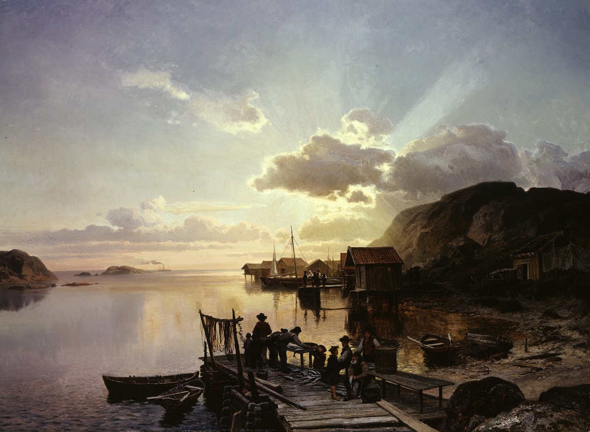 Fishing Village in Bohuslän 1867