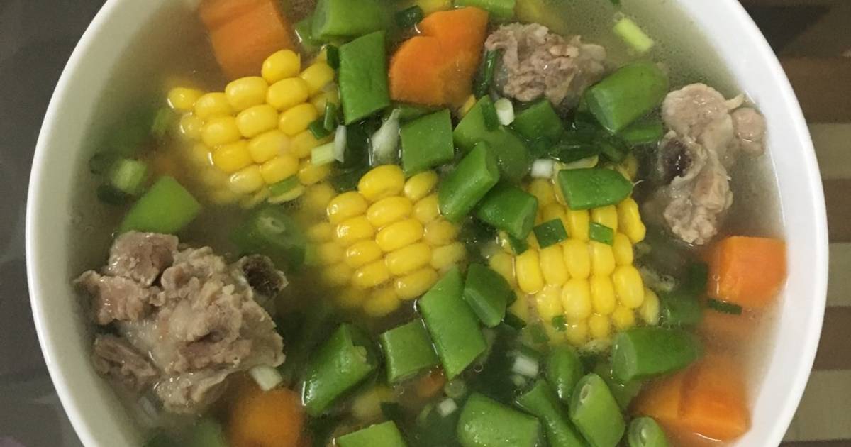 Canh sườn ngũ sắc