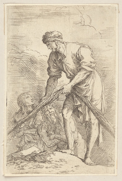 Man with Fishing Net and Two Other Figures 1656   1657