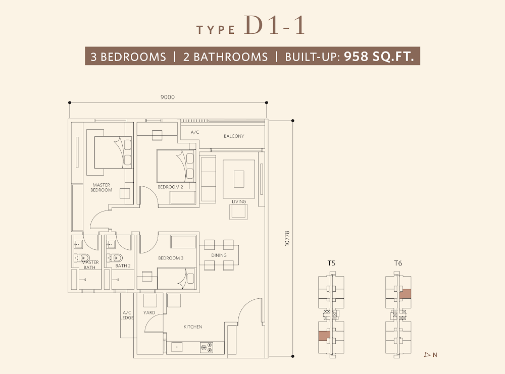 Sanderling 2 @ Lakefront Residence floor plan
