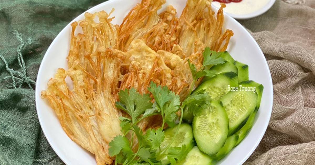 Nấm Kim Châm Chiên Giòn