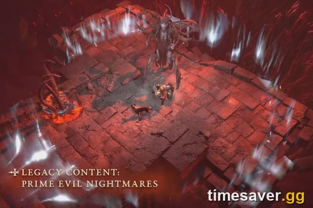 Diablo 4 Season 15 Prime Evil boss arena, where the Nihlathak arena-teleport bug is fixed in Patch 3.2.2