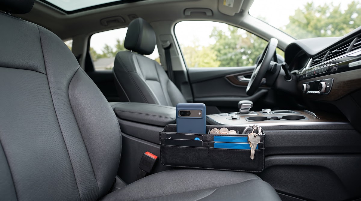 Best Car Seat Gap Organizers for Small Items (2026) - BEST COMPACT — IN CONTEXT