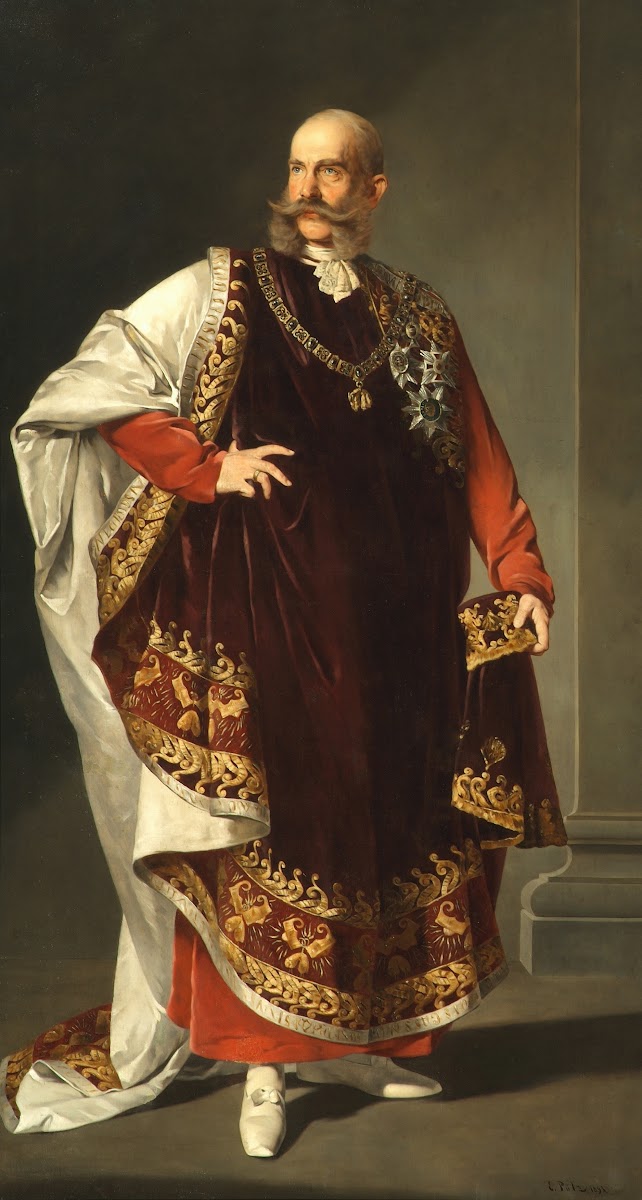 Kaiser Franz Joseph I im Ornat des Ordens vom Goldenen Vlies 1893