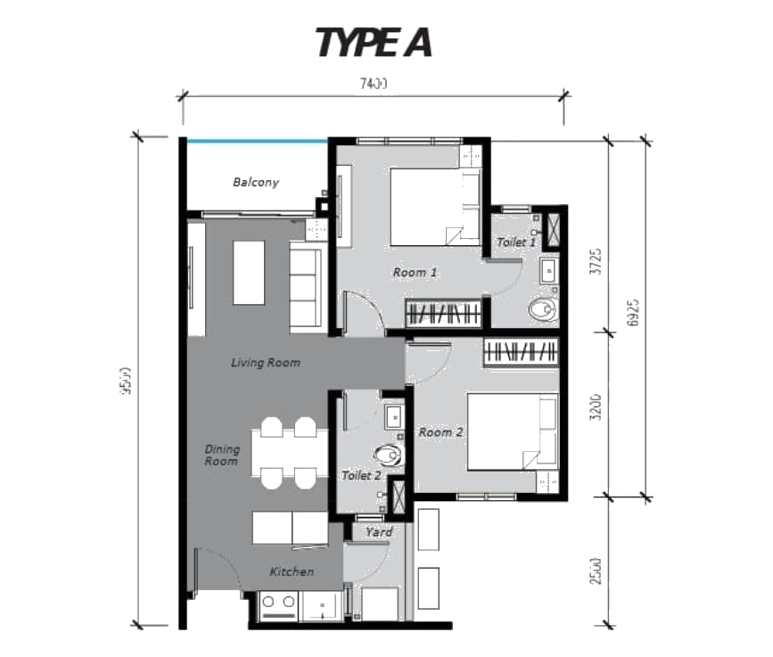 Ambience Residence floor plan