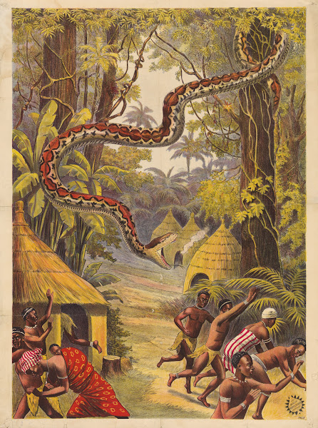 Plakat zu einer Schaustellung 1900