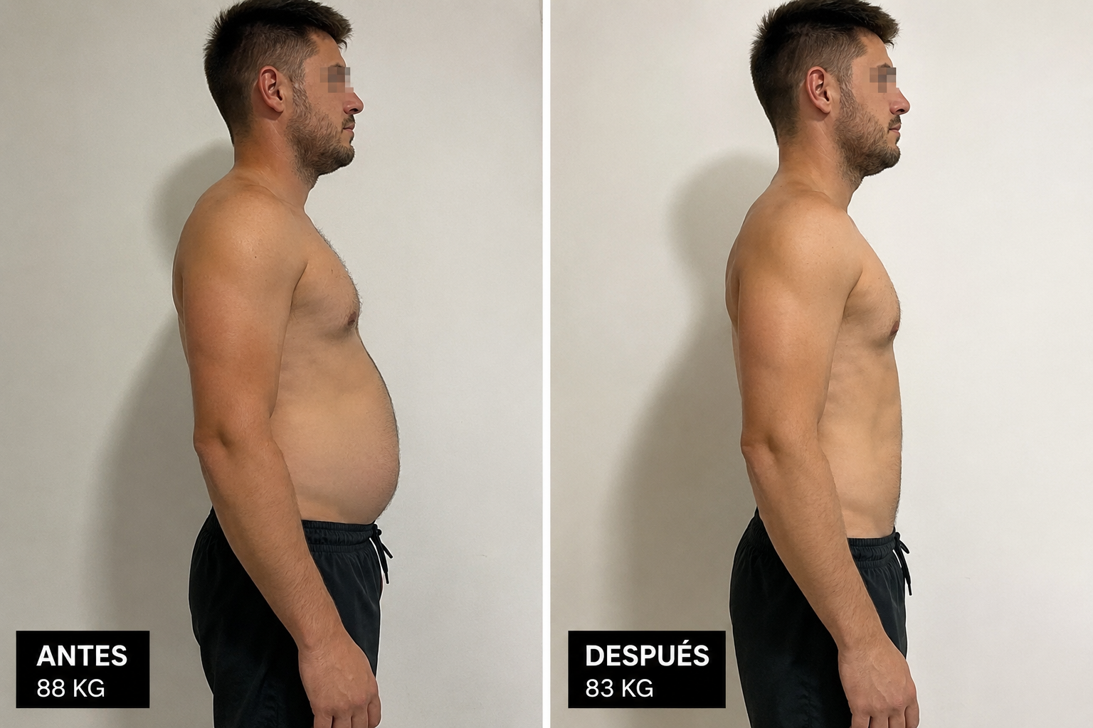 Transformación Carlos R. Antes y Después