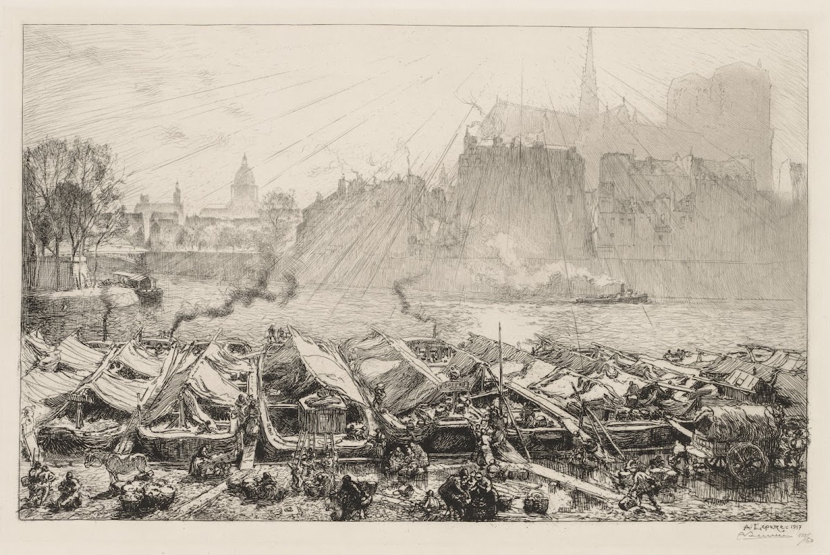 Le Grande Marché aux Pommes 1917