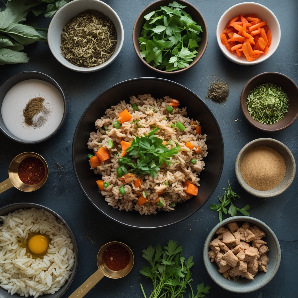 Ingredients for Easy Bang Bang Ground Turkey Rice Bowls Recipe - Quick & Flavorful Dinner