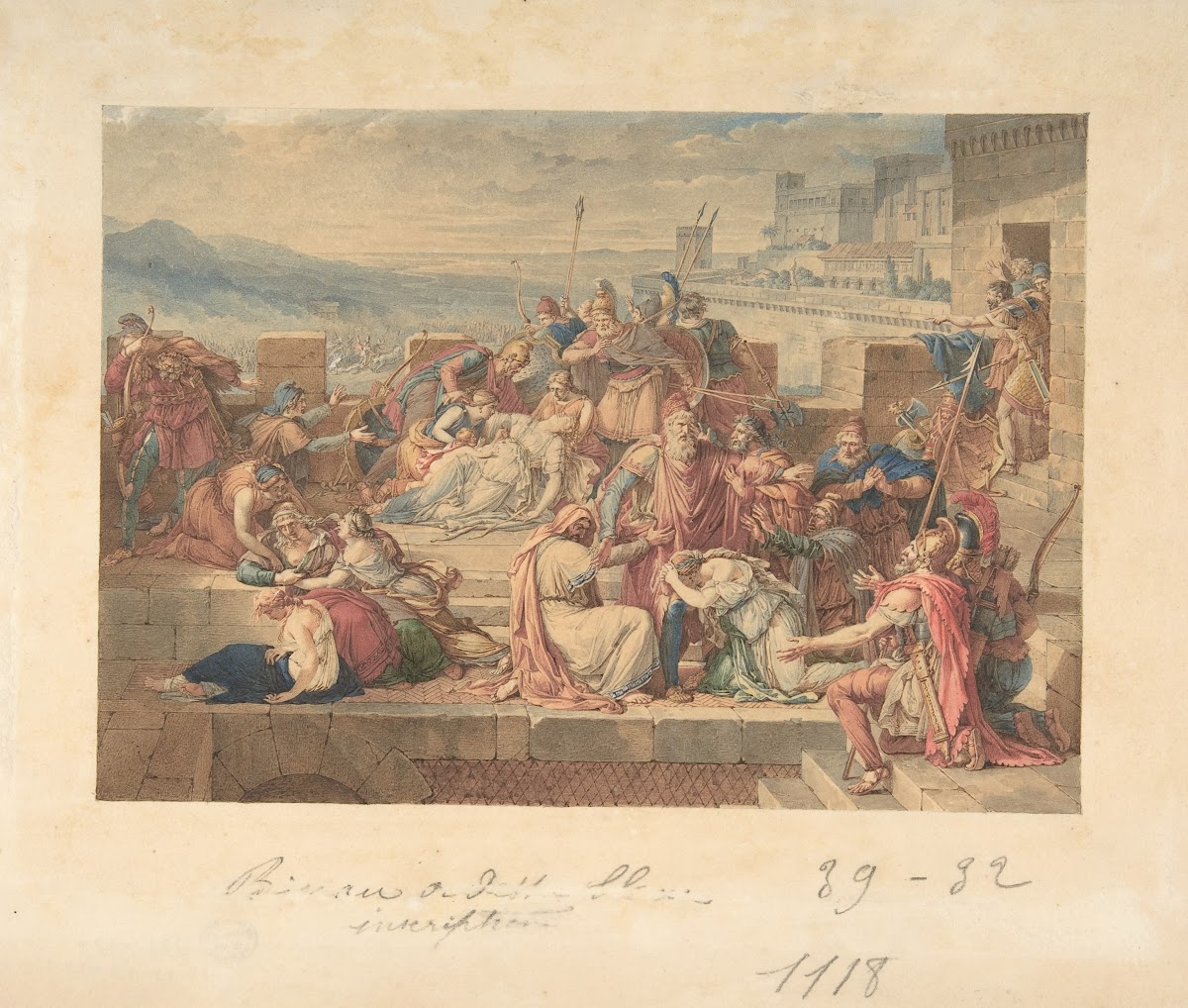 Priam and his Family Mourning the Death of Hector