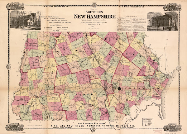 Map Of Southern New Hampshire 1871