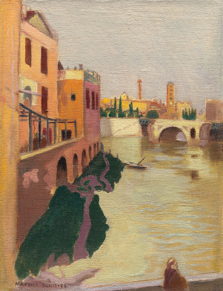 Île du Tibre ou île San Bartolomeo Rome 1928