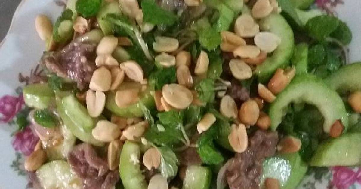 Dưa gang trộn thịt bò