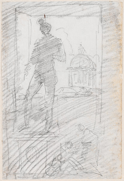 Statue of a Nude before a Window View probably c 1754 1765