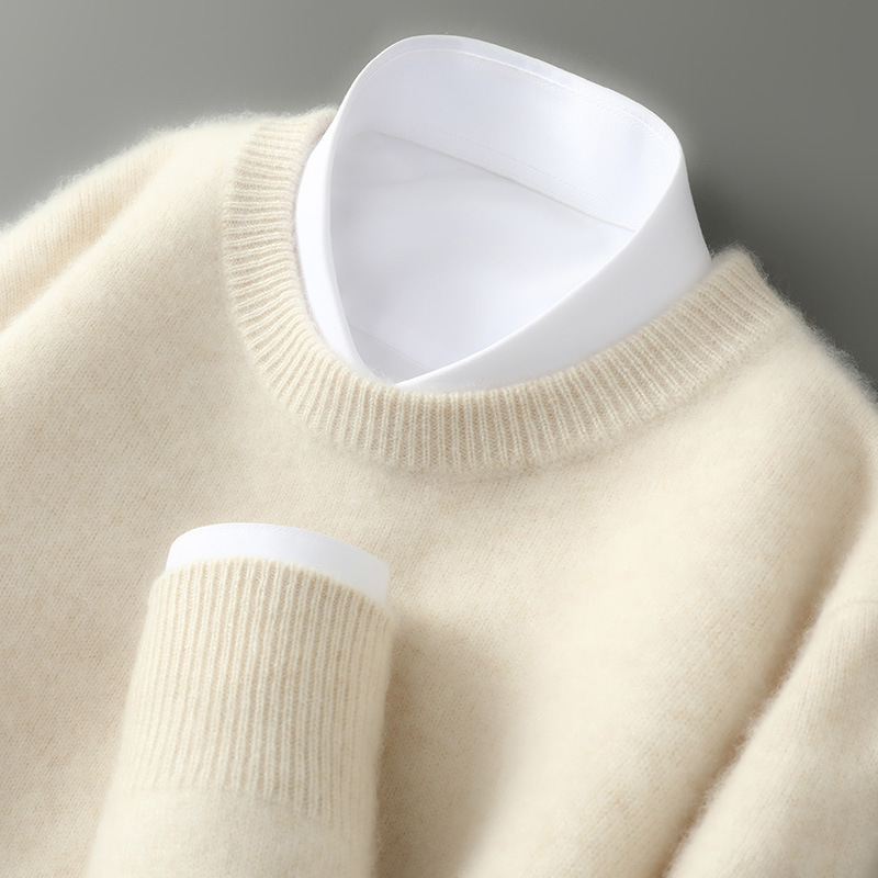 Men's Wool Sweater, 100% Wool, Stand Collar, Business Style