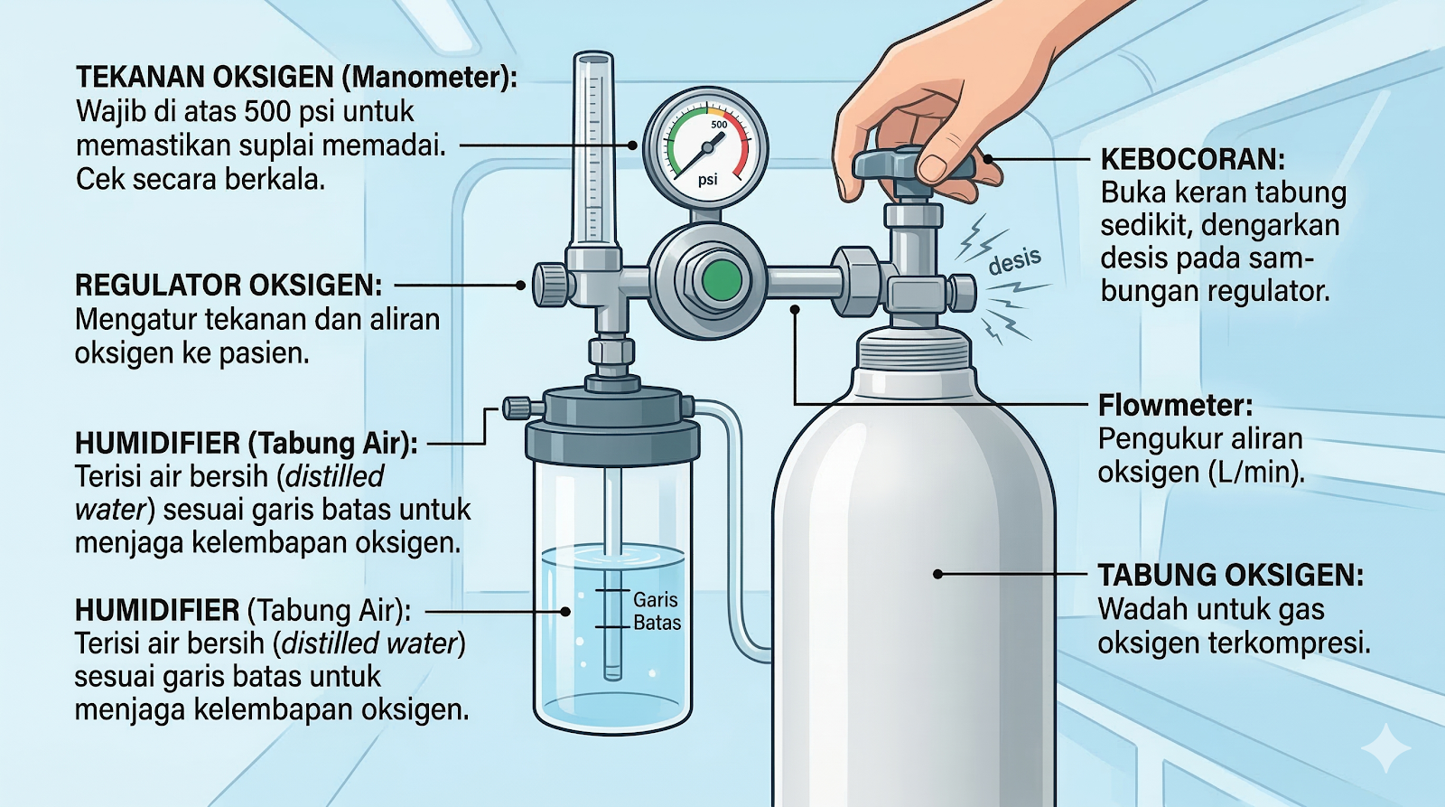 Modul Ambulance Tabung Oksigen