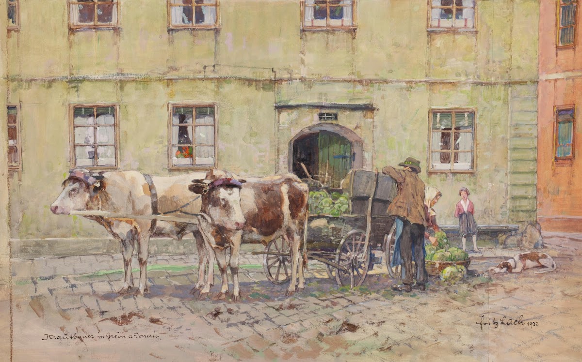 Krautbauer in Grein an der Donau 1932