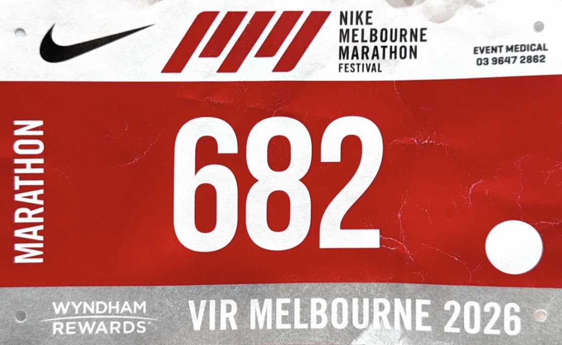 Dorsal de Melbourne Marathon