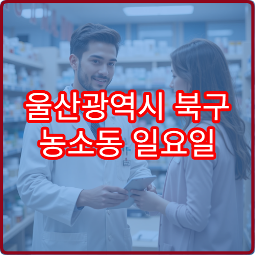 울산광역시 북구 농소동 일요일 문 여는 약국 오픈 시간 보기 2026 최신 정보 포함