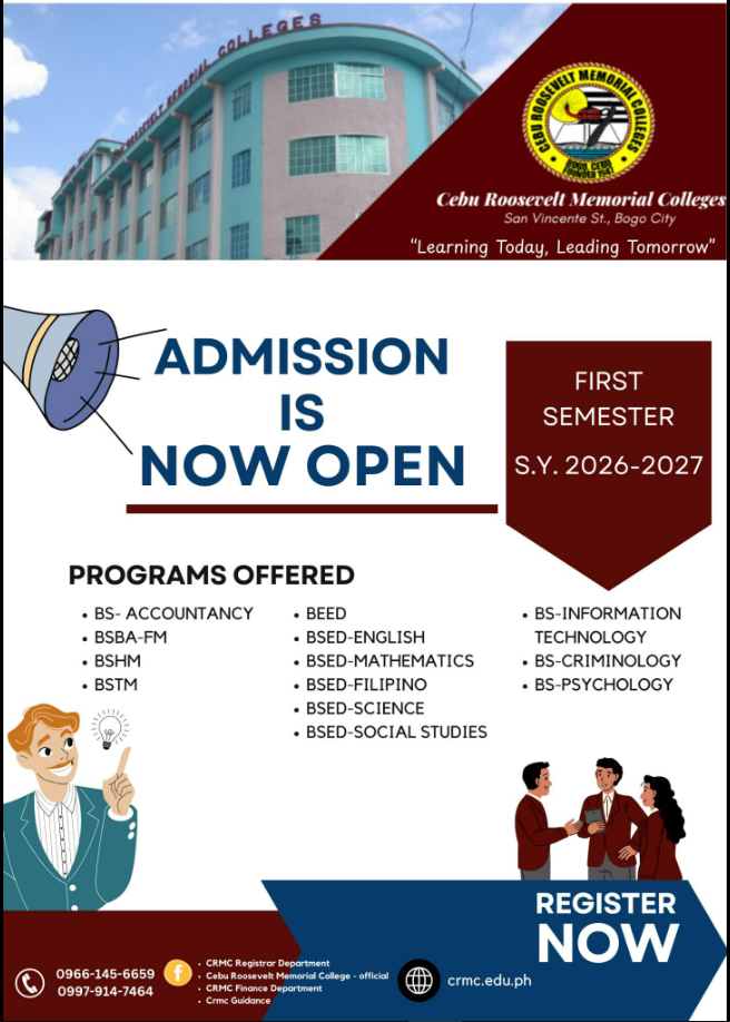 ADMISSION IS NOW OPEN