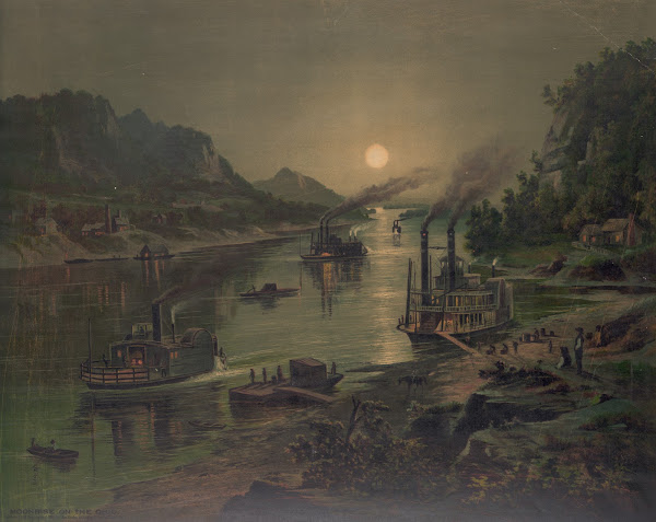 Moonrise on the Ohio 1880