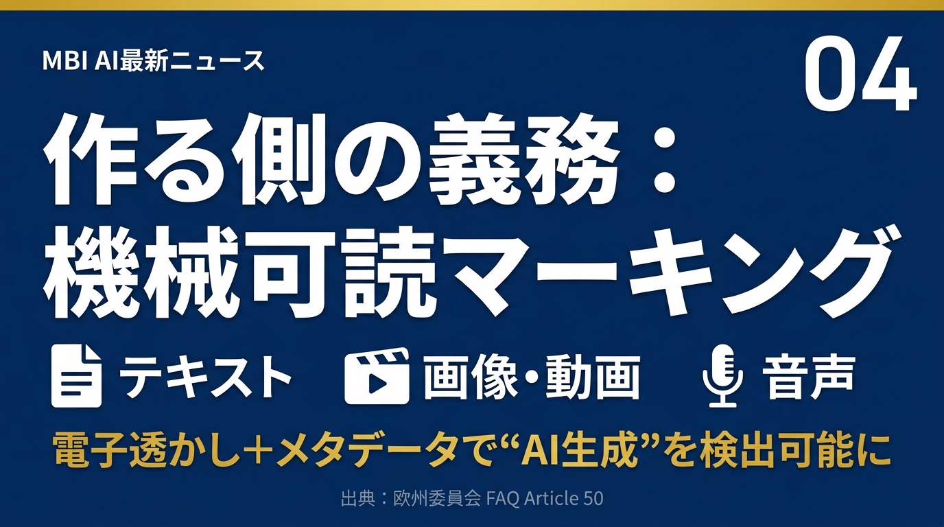 MBI AI最新ニュース スライド