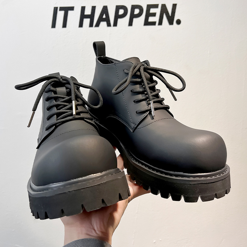 Men's Work Boots with Thick Soles