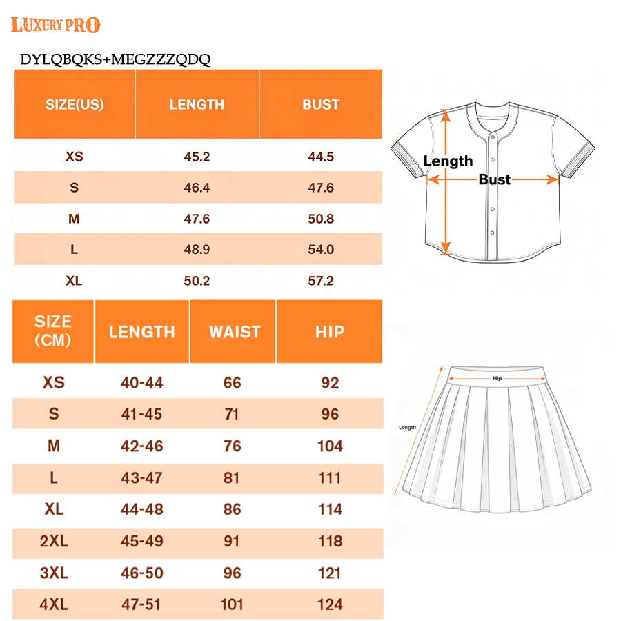 AOP Cropped Baseball Cardigan Printed Tape + MEG Pleated Soccer Skirt