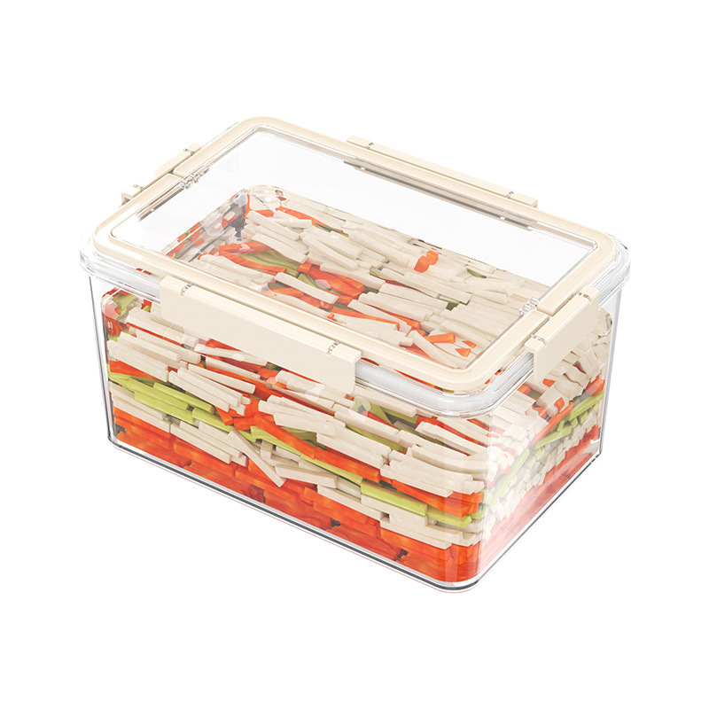 Airtight plastic freshness box, rectangular