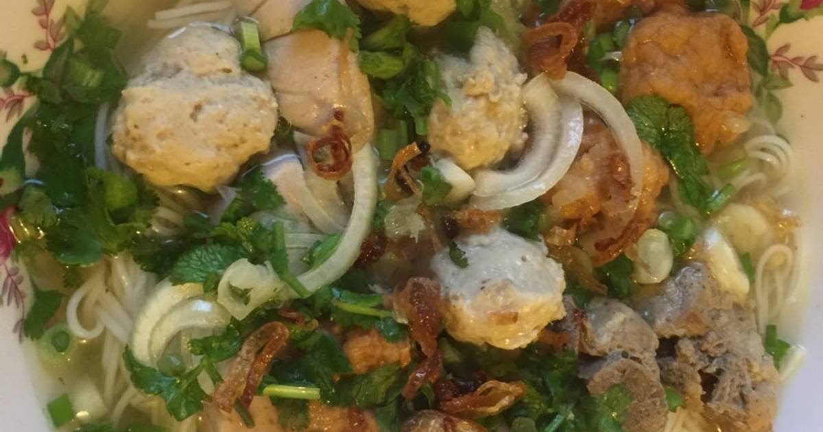 Bún sườn mọc