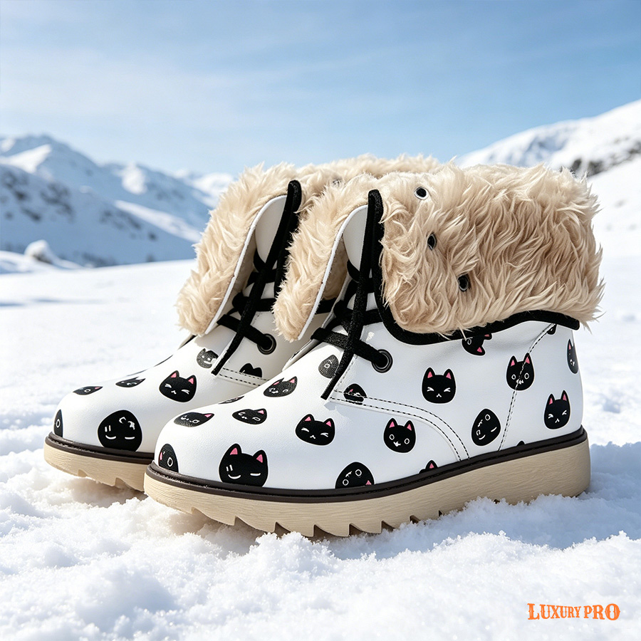 Fleece Lined Snow Cotton Shoes