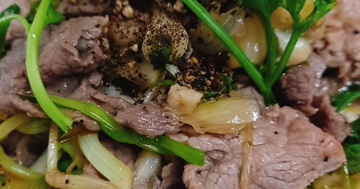 Thịt bò xào kiệu