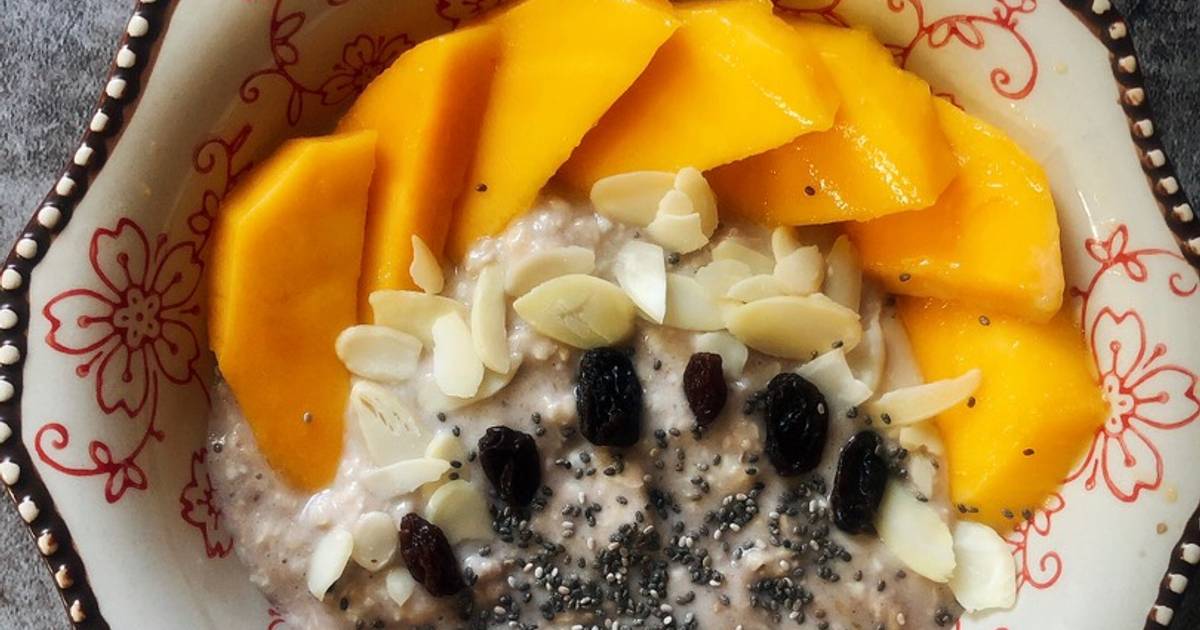 Eatclean/ Overnight Banana Milk Oat - Yến Mạch Qua Đêm