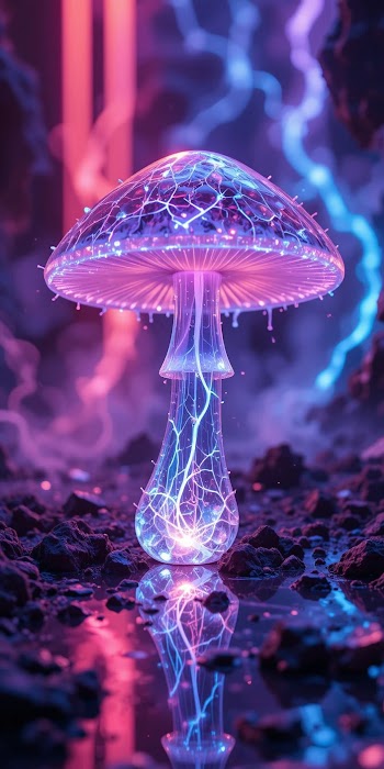 Glowing Mushrooms Picture