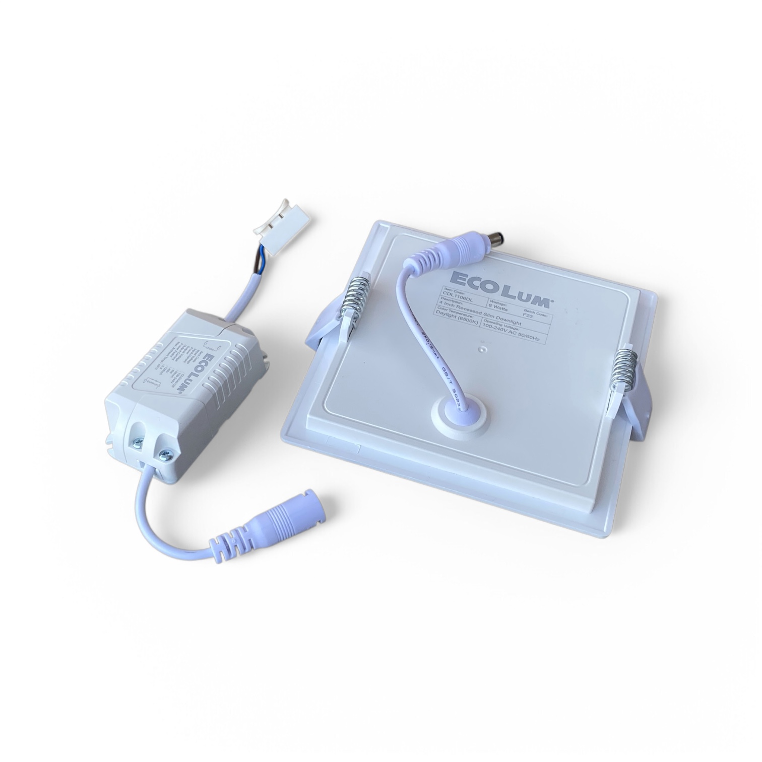 Ecolum Square Recessed Slim Downlights (Daylight)