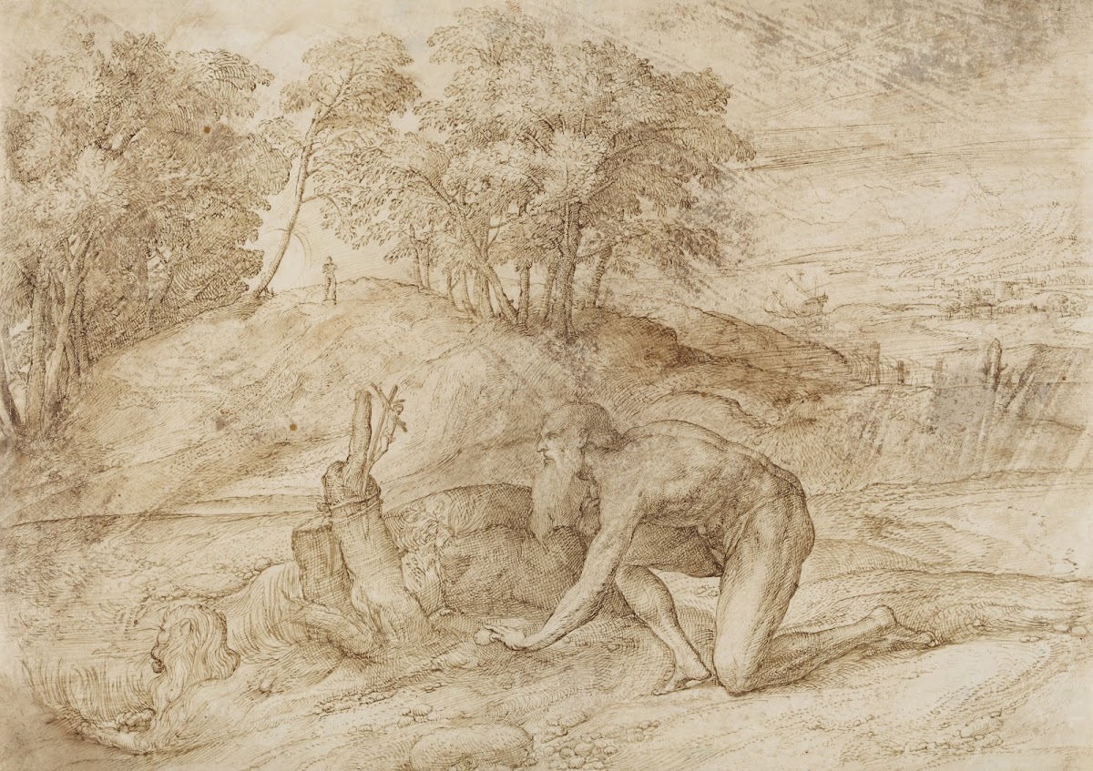 Landscape with St Jerome ca 1520