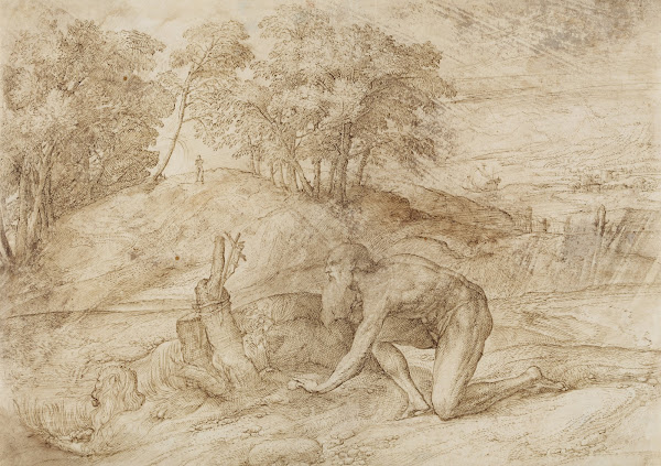 Landscape with St Jerome ca 1520