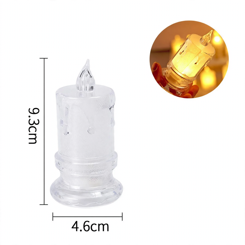 LED Crystal Candlelight with deceptively realistic appearance