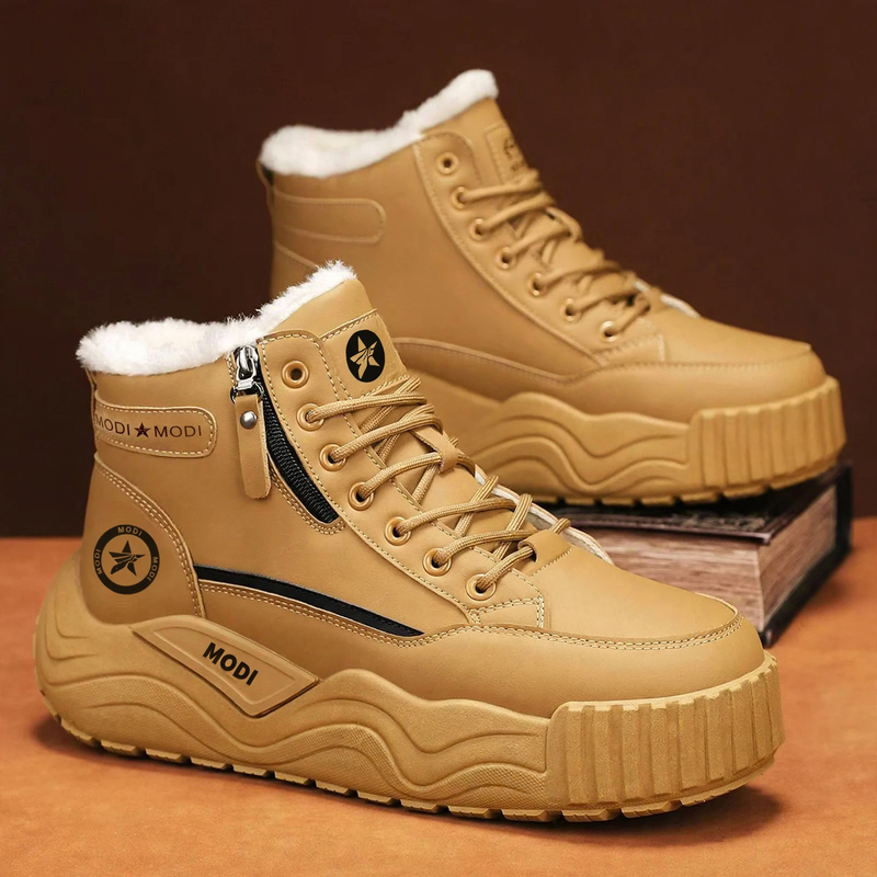 Herren Winter-Schneestiefel, gefüttert, rutschfest