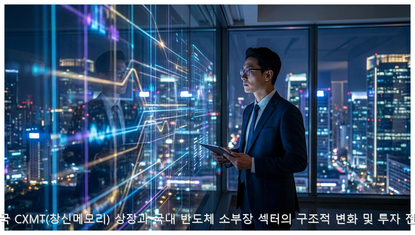 중국 CXMT(창신메모리) 상장과 국내 반도체 소부장 섹터의 구조적 변화 및 투자 전략 핵심 안내 및 분석 인포그래픽 (3)
