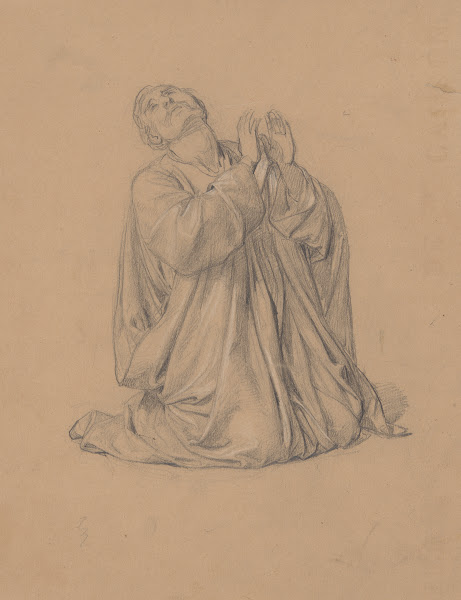 Study of the figure of St Matthias to the painting Martyrdom of St Matthias 1866