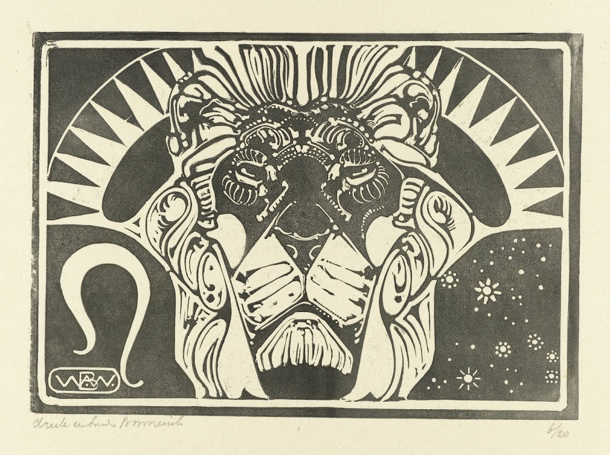 Head of a lion Leo 1918 1919