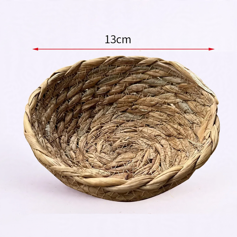 Woven Birdhouse Made of Natural Grass