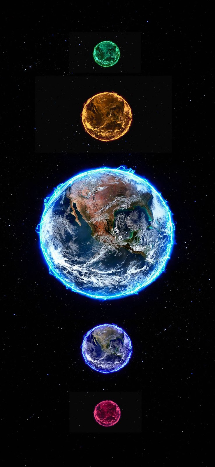 Glowing Planets Picture