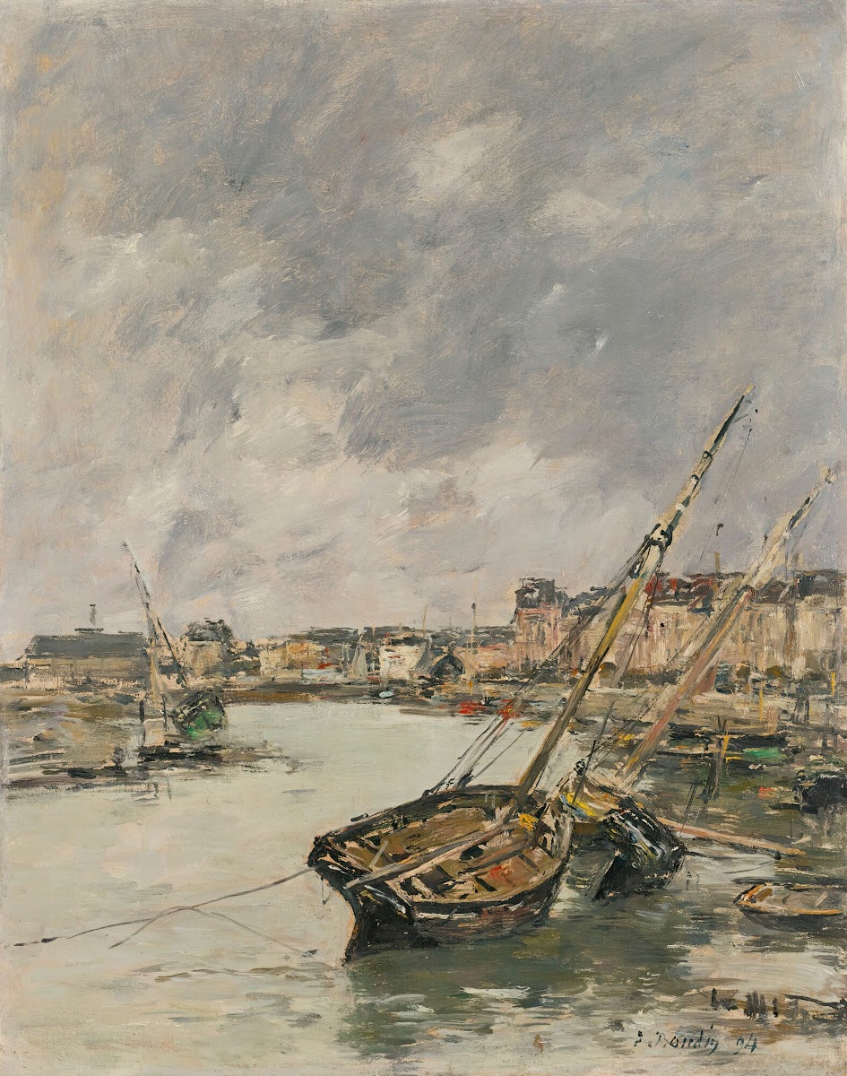 Trouville Le Port Marée Basse 1894