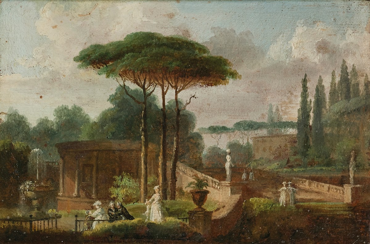 Paysage romain avec des personnages